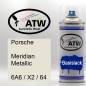 Preview: Porsche, Meridian Metallic, 6A6 / X2 / 64: 400ml Sprühdose, von ATW Autoteile West.